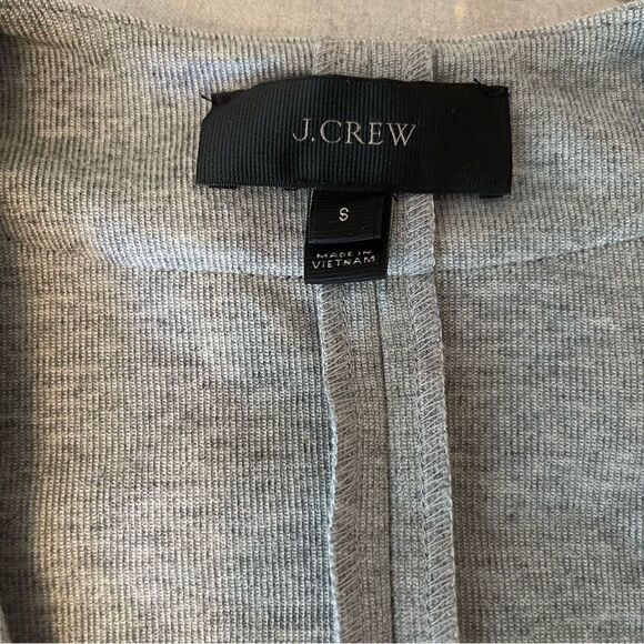 J. Crew Belted Sweatshirt Blazer Cardigan - Picture 4 of 7
